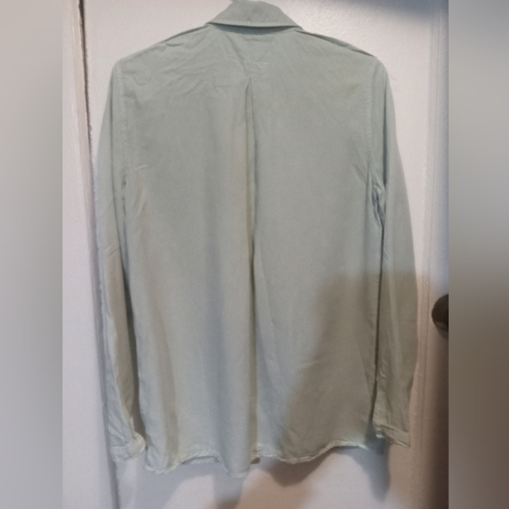 "Zara" Basic Denim Top - image 8